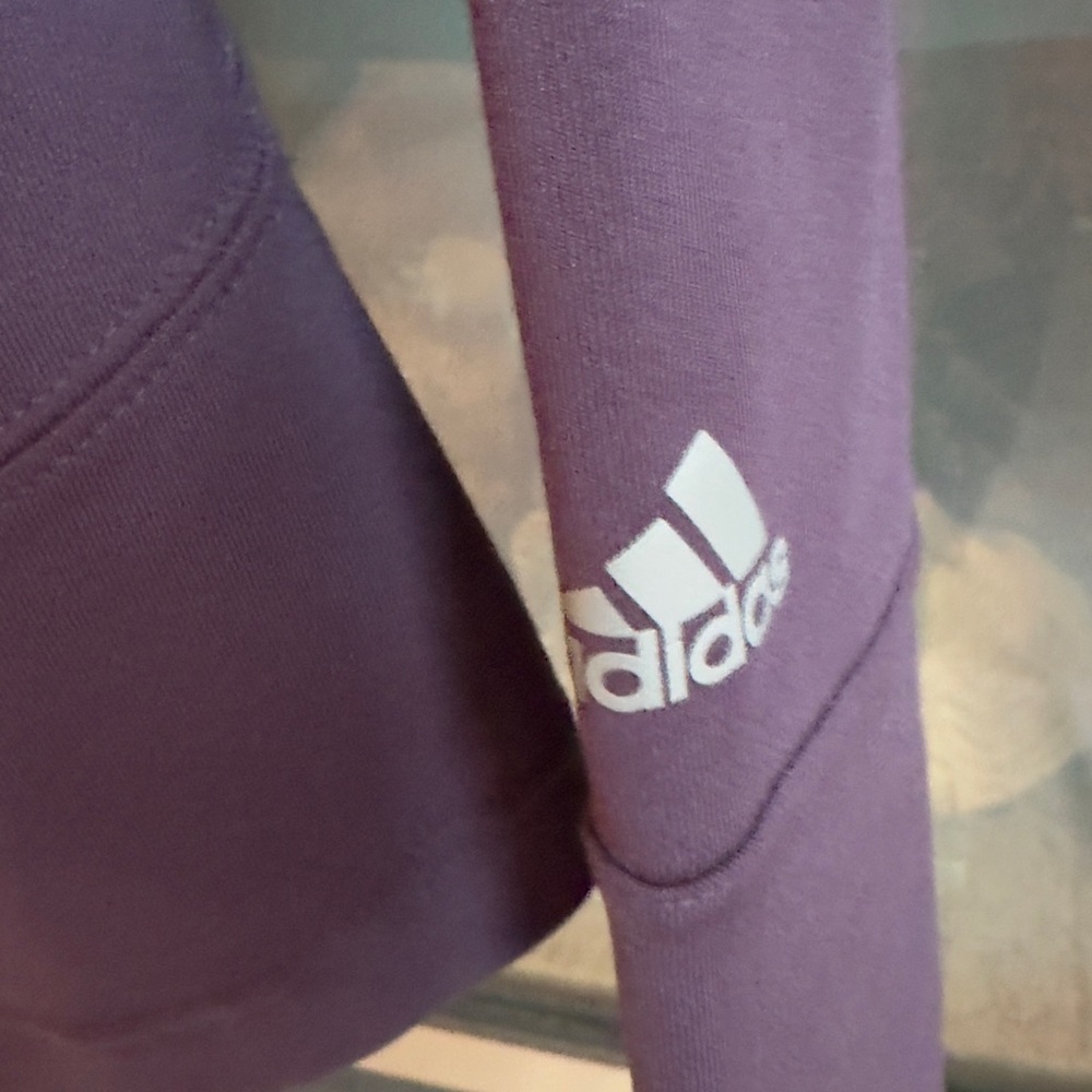 Women’s Adidas Purple Track Tennis Jacket Medium EUC - Picture 5 of 5